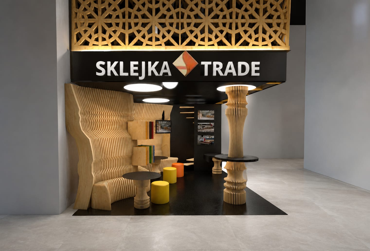 Stoisko Sklejka Trade, antresola